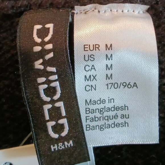 Divided By H&M Womens Black And White Colorblock Lightweight Sweater - Picture 11 of 11